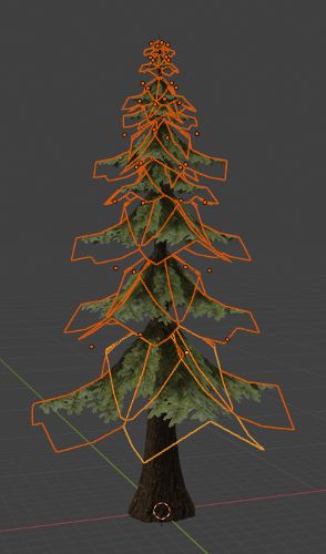 Combine the branch mesh into a single object