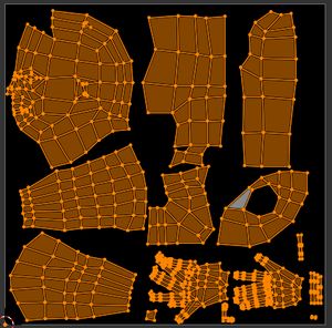 Optimised UV map