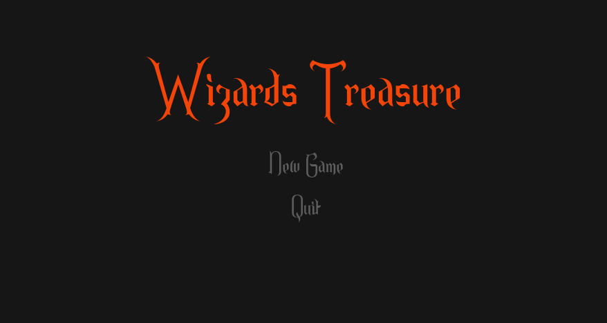 The title screen