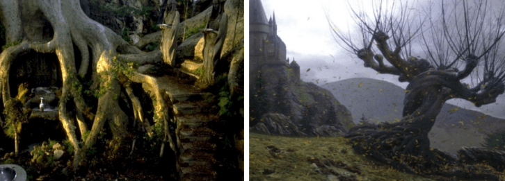 Whomping willow and Lothlórien