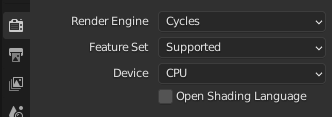 Switching to the Cycles renderer